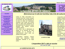 Tablet Screenshot of carrefourdesarts-lalouvesc.com